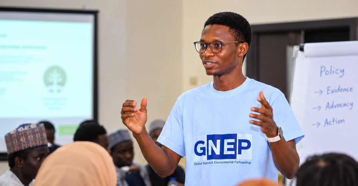 Mohammed Labaran Sani facilitating CSO workshop in Katsina